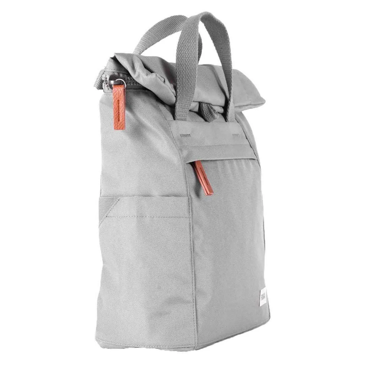 Roka Finchley A Small Sustainable Canvas Backpack - Stormy Grey