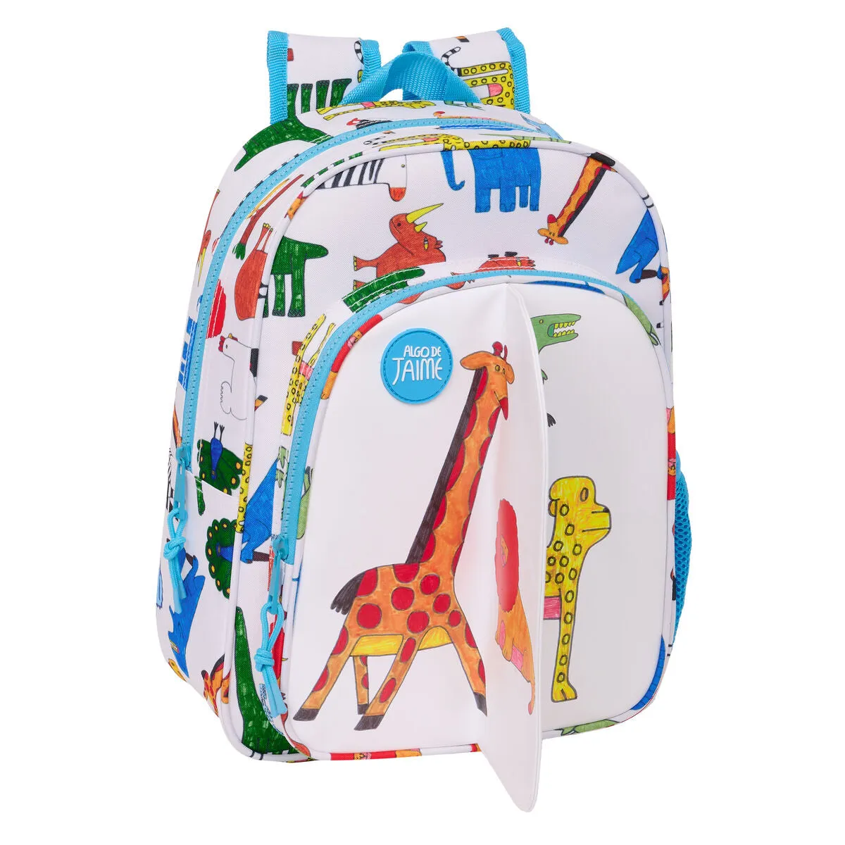 School Bag Algo de Jaime White 26 x 34 x 11 cm