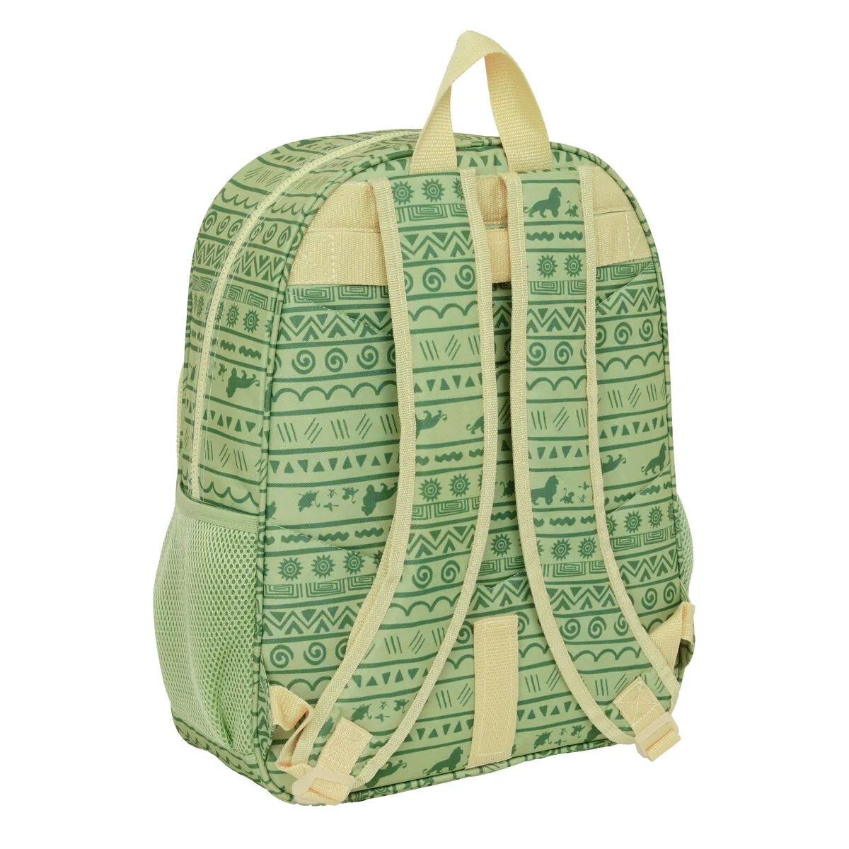 School Bag Mufasa Green Beige 33 x 42 x 14 cm