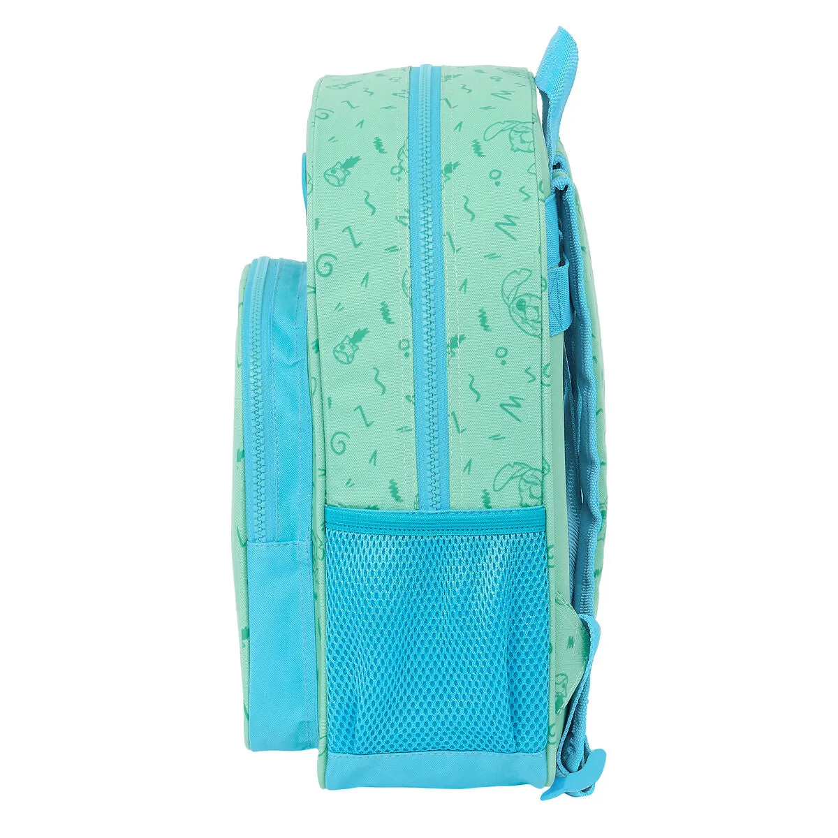 School Bag Stitch Aloha Turquoise 26 x 34 x 11 cm