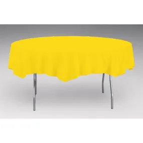 School Bus Yellow Octagon Round Tablecover