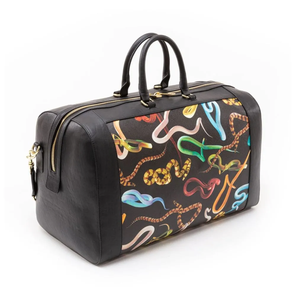 Seletti Toiletpaper Travel Travel Bag Snakes