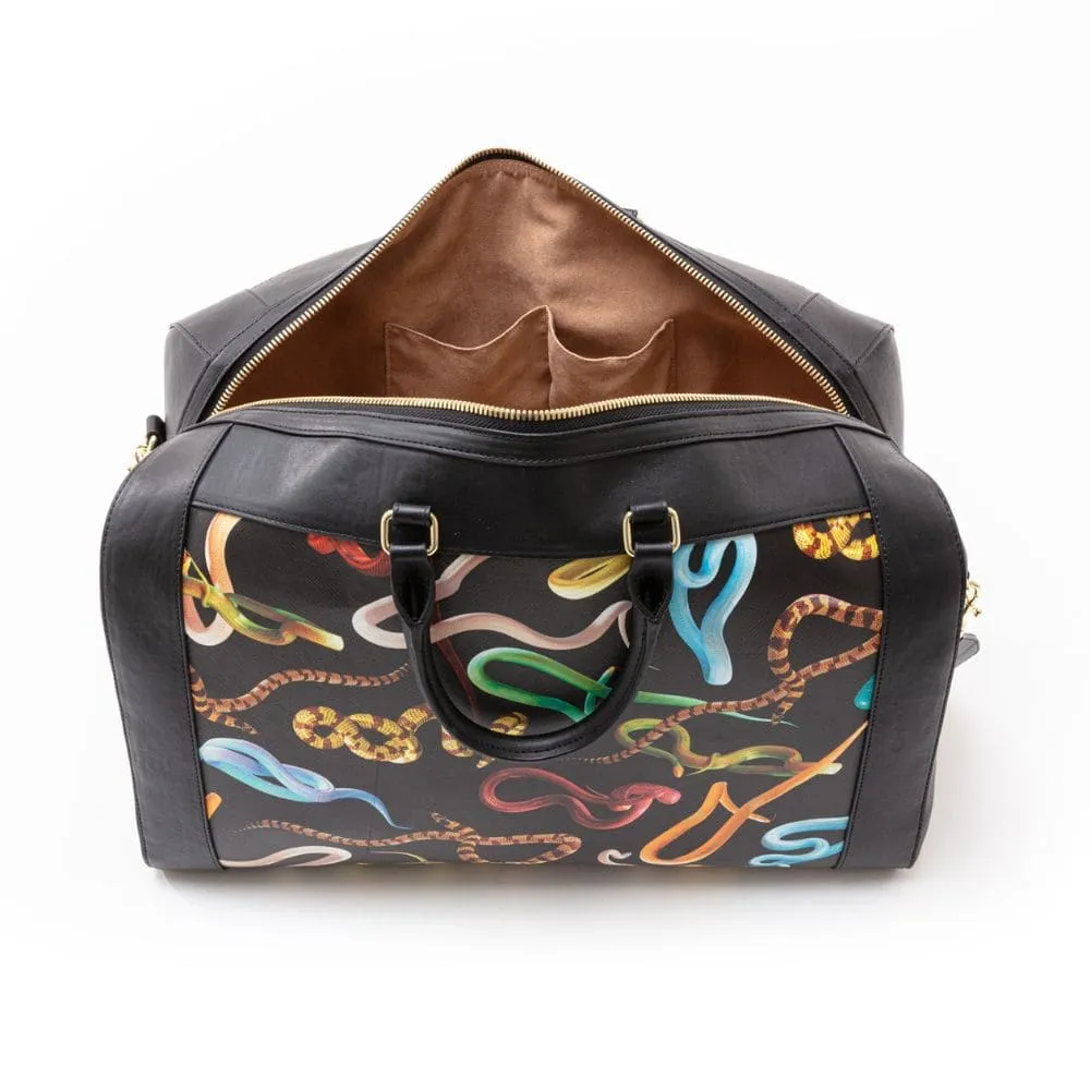 Seletti Toiletpaper Travel Travel Bag Snakes