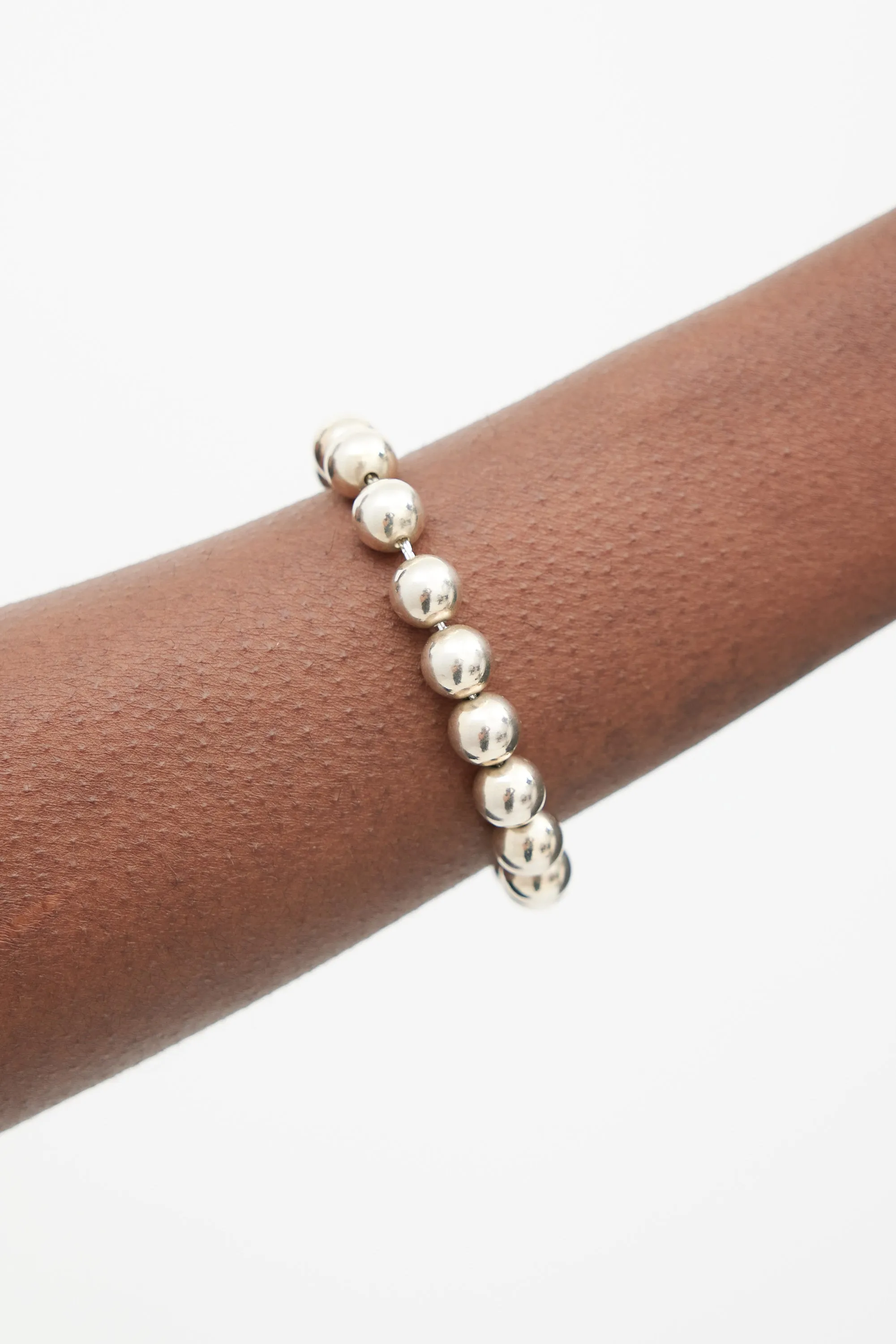 Silver HardWear Ball Bracelet