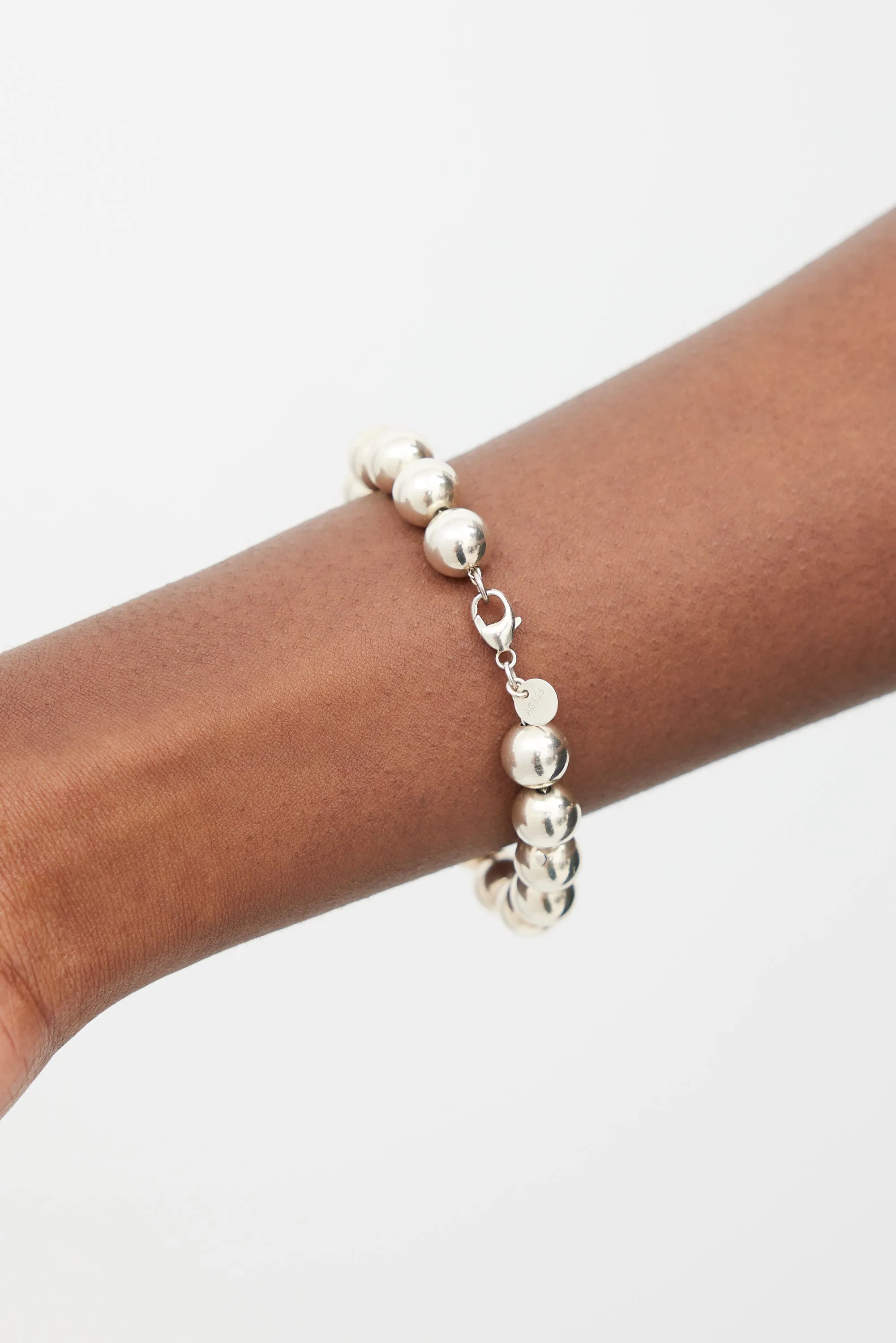 Silver HardWear Ball Bracelet