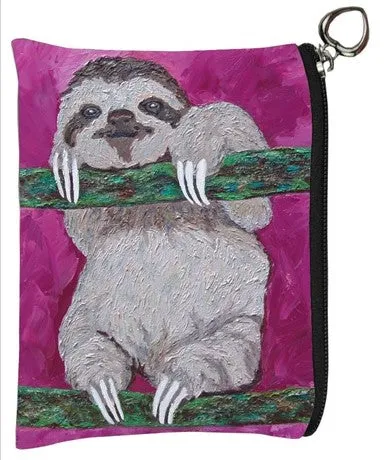 Sloth Change Purse- Leisurely Life