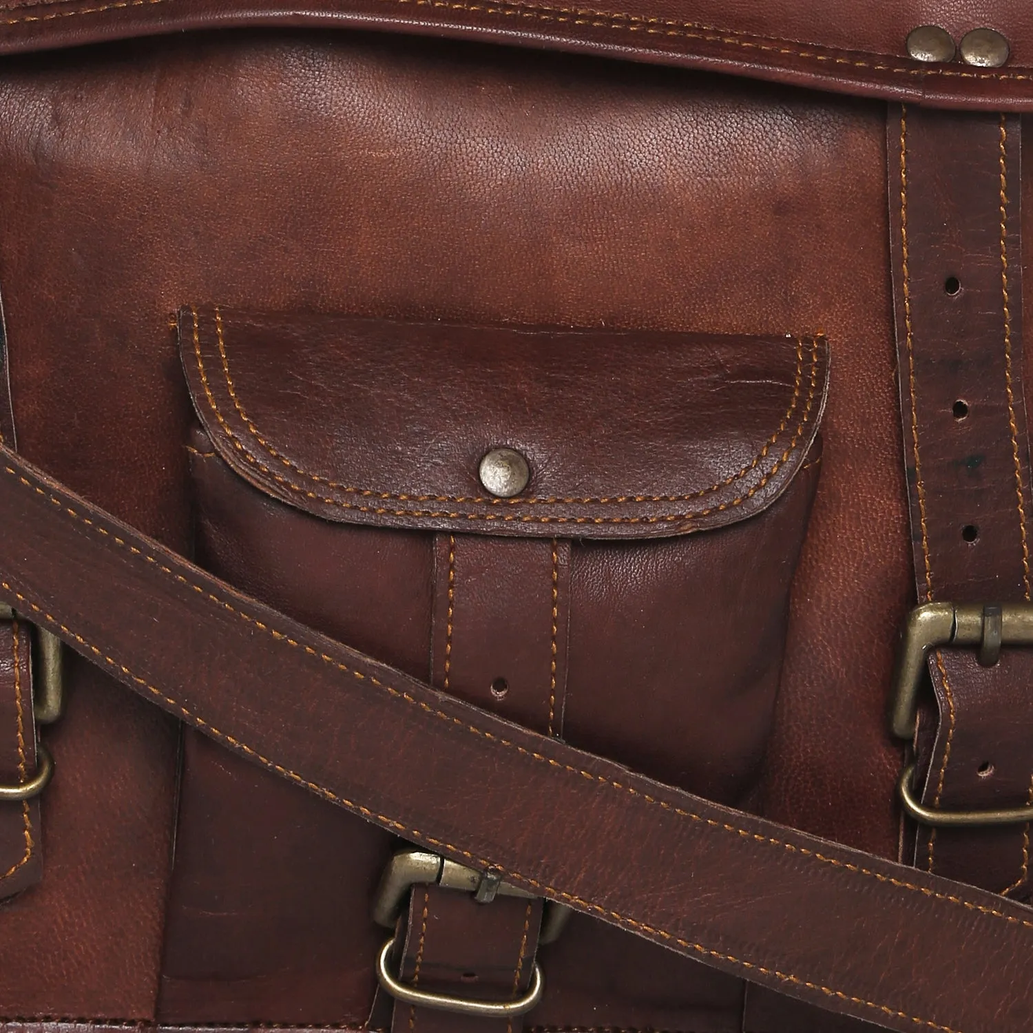 Small Leather Briefcase 11"