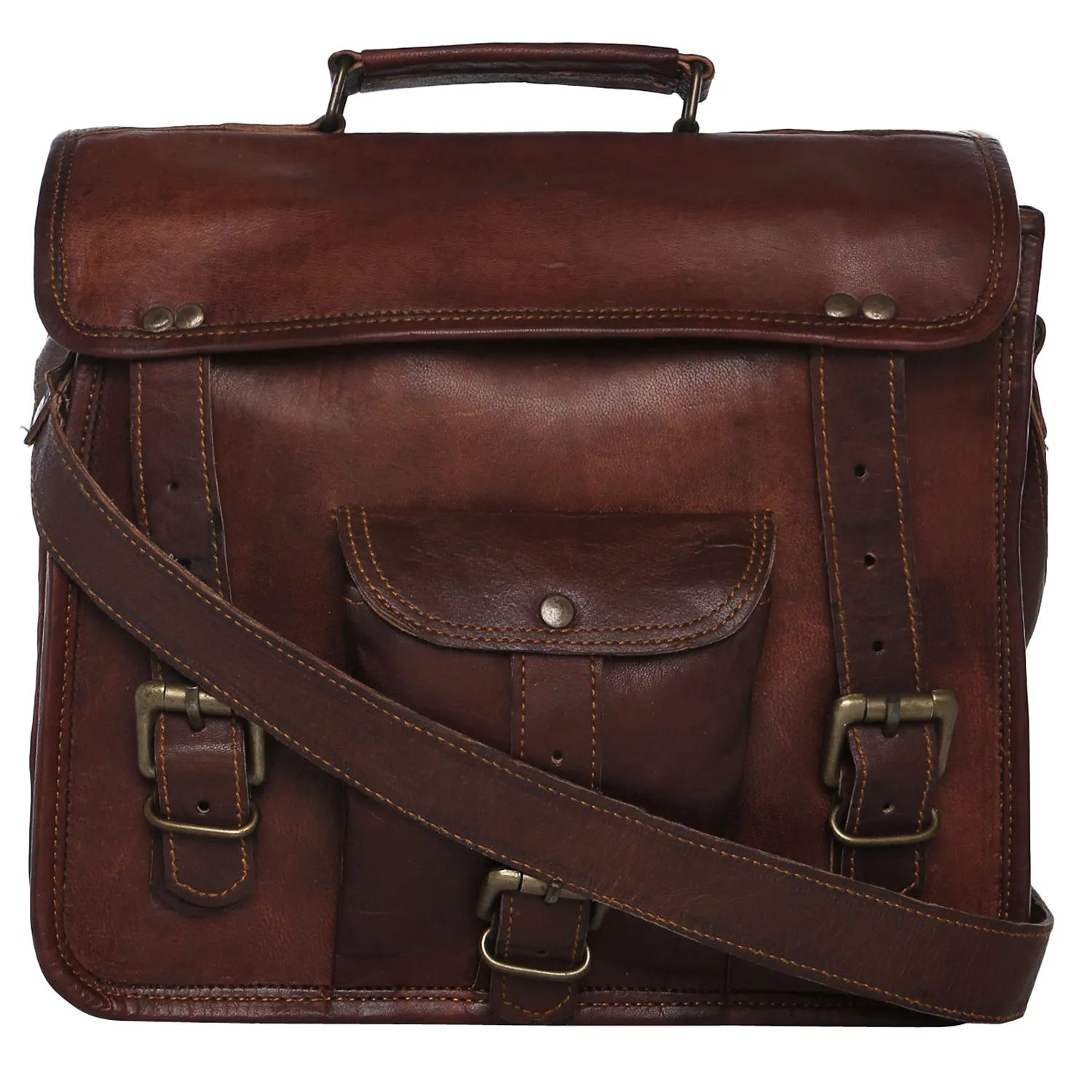 Small Leather Briefcase 11"