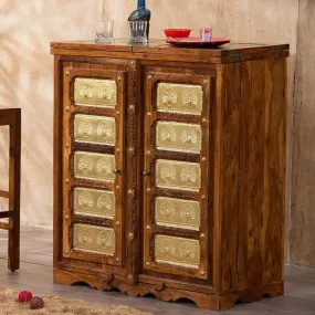 Solid Wood Brass MAJESTIC Bar