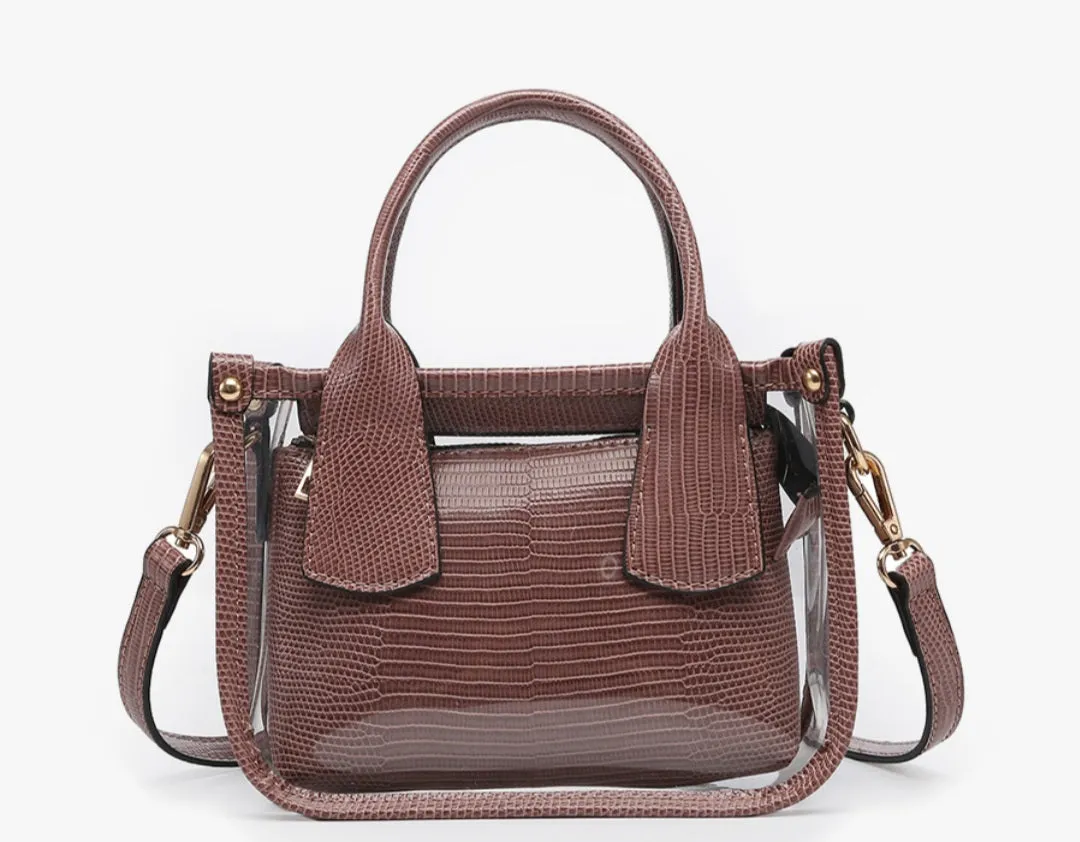 Stacey clear satchel