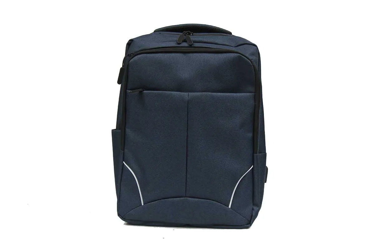 Strapping Waterproof Laptop Backpack with USB Charging Port