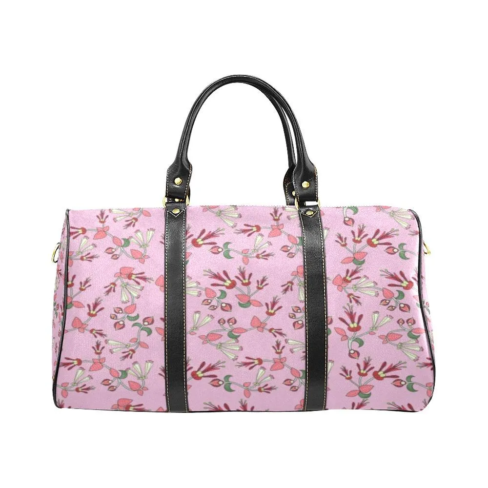 Strawberry Floral Waterproof Travel Bag