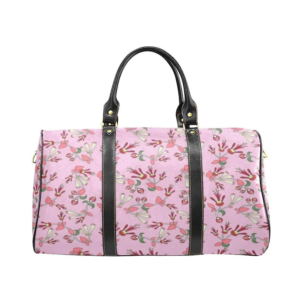 Strawberry Floral Waterproof Travel Bag