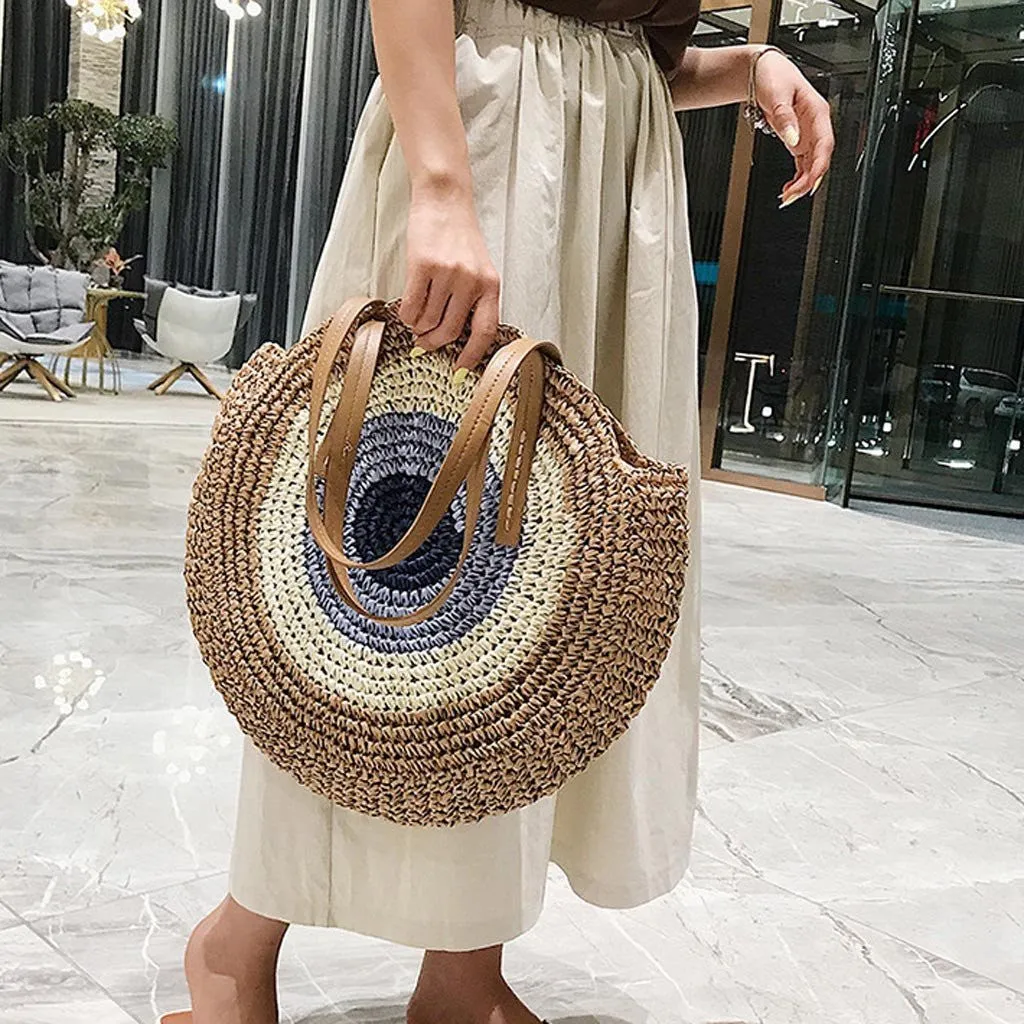 Summer Rattan Handmade Bag