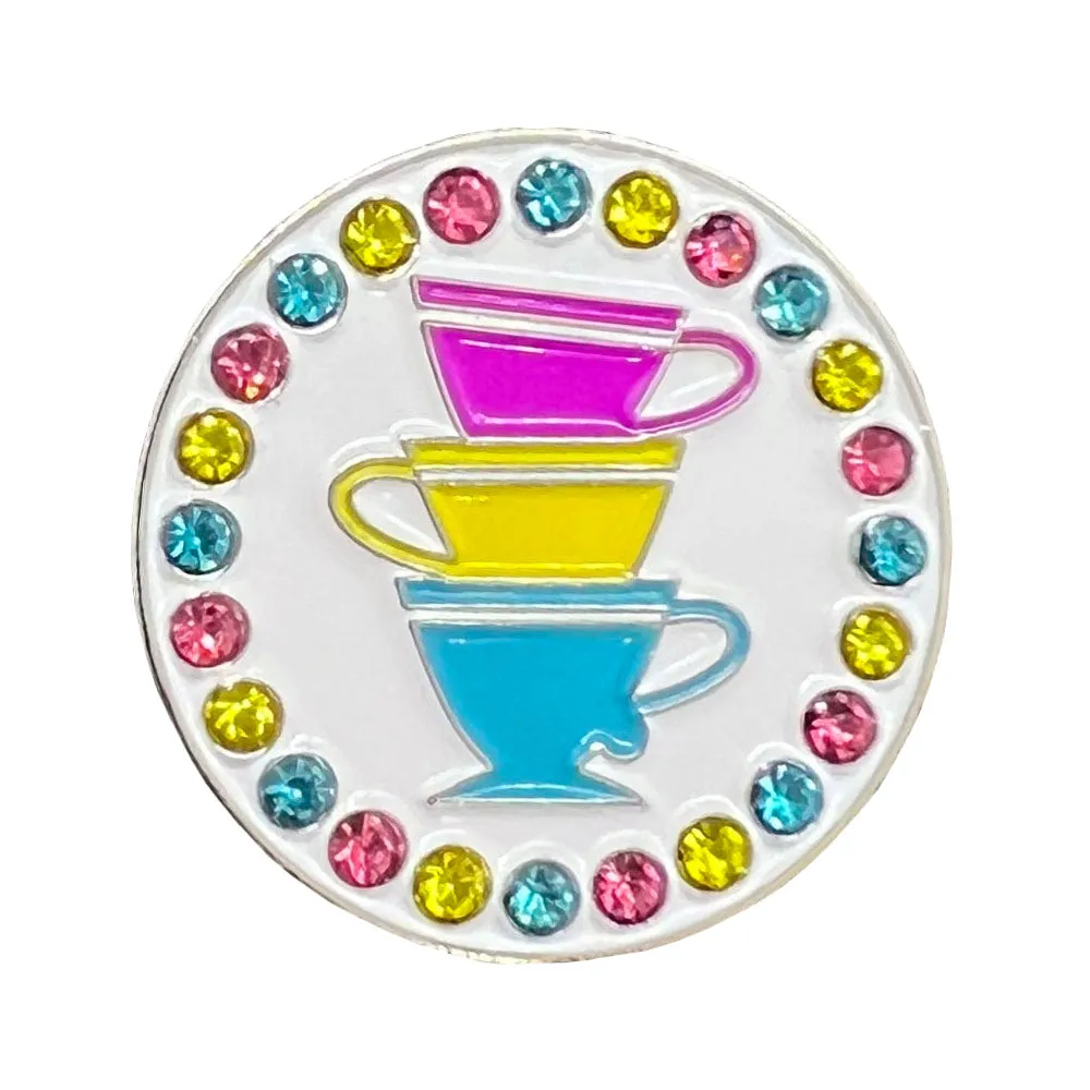 Teacups Golf Ball Marker Only