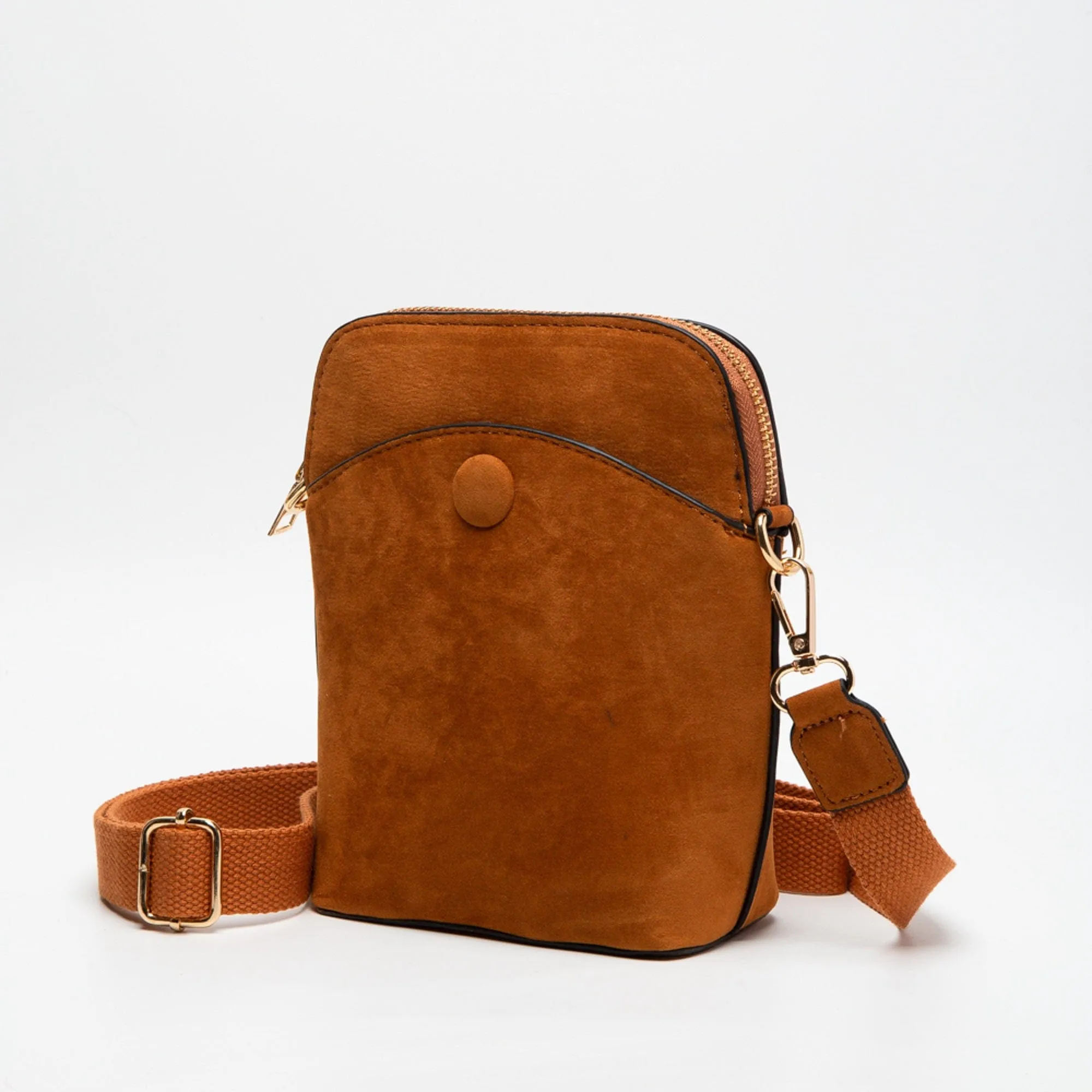 TG10540 Tasia Mini Vegan Suede Crossbody Bag