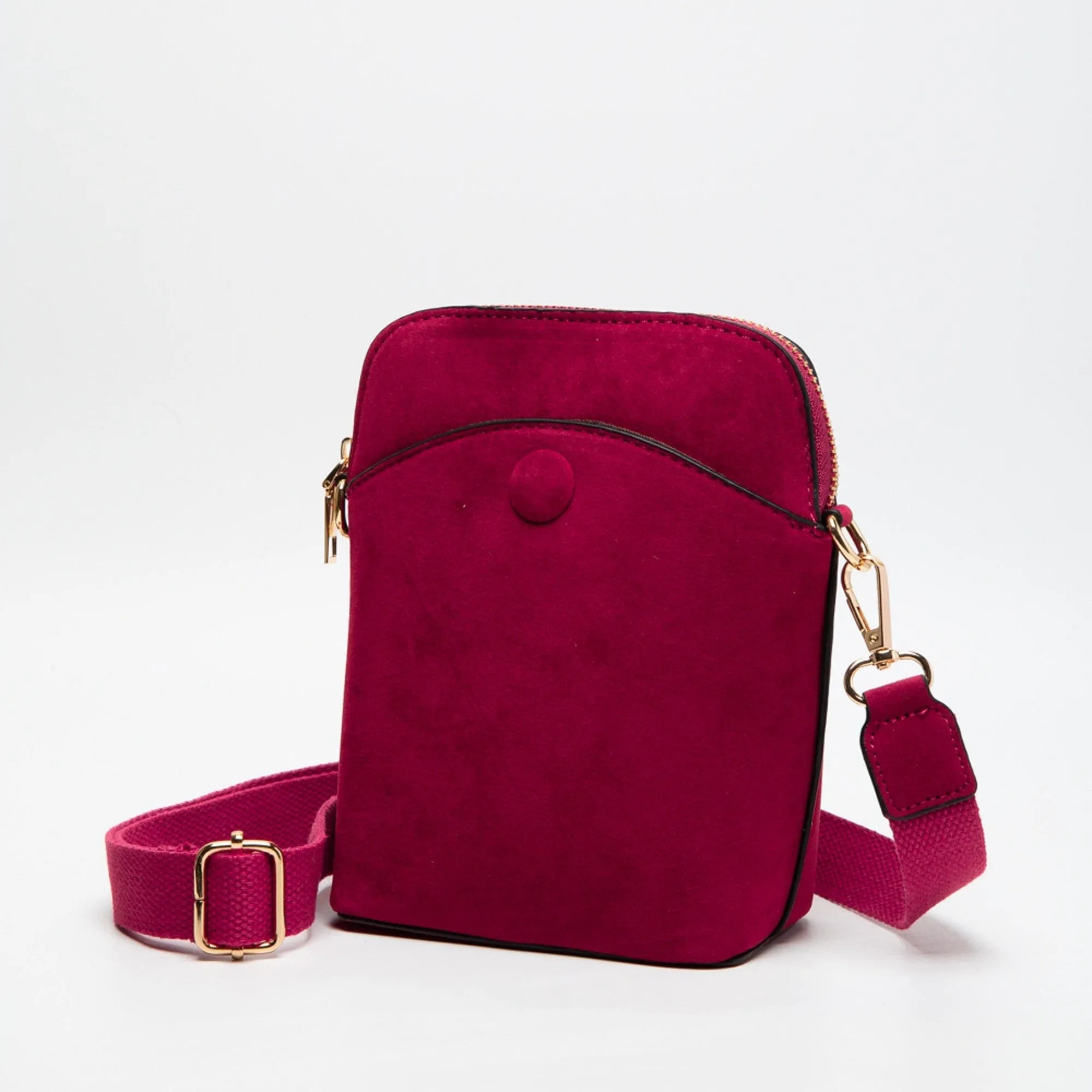 TG10540 Tasia Mini Vegan Suede Crossbody Bag