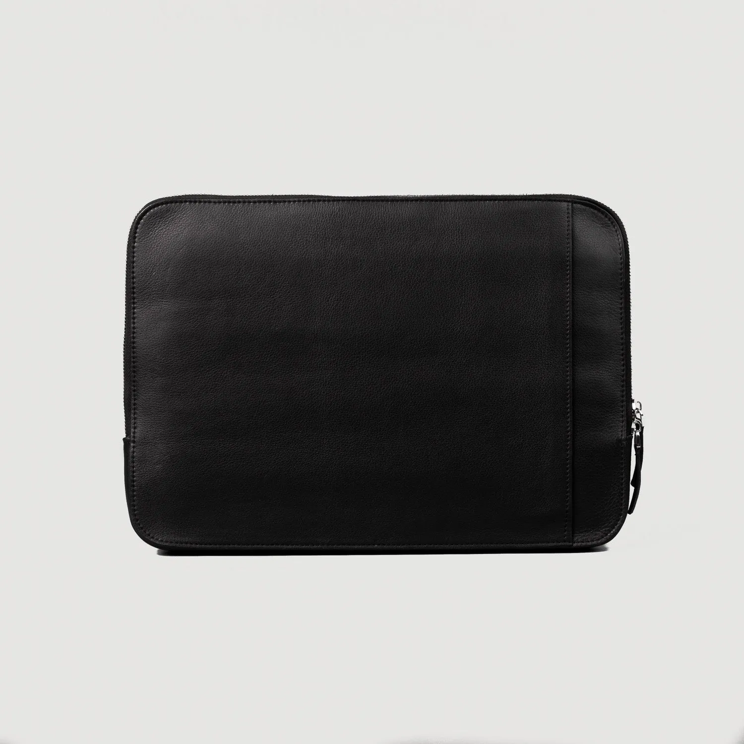 The Baxter Black Leather Laptop Sleeve