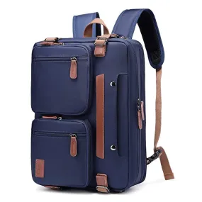 THE CLOWNFISH CoolBELL 3 in 1 Convertible Laptop Messenger Bag | Includes Adjustable Shoulder Strap | 15.6 inch | Blue