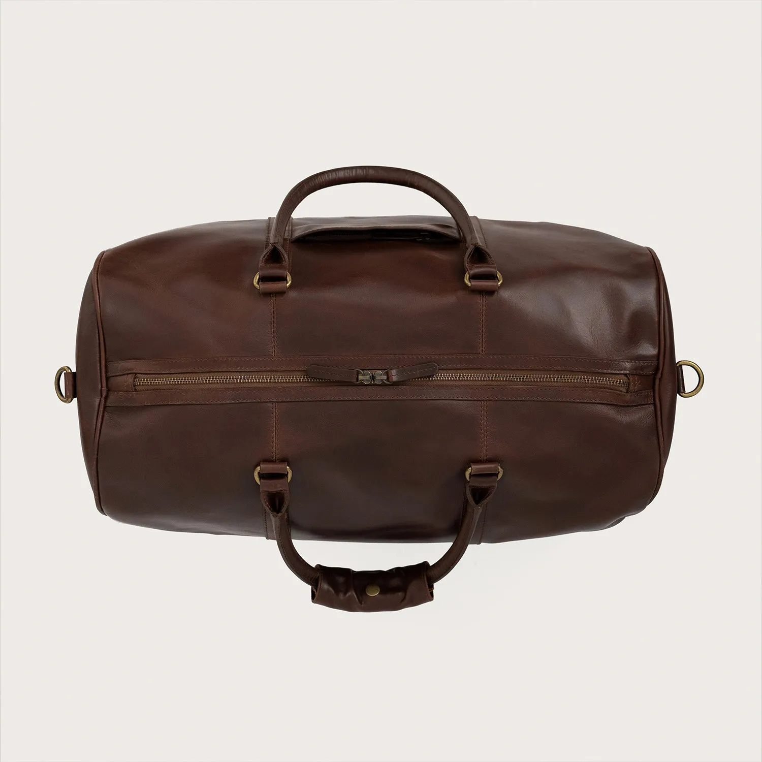 The Darrio Vintage Brown Leather Duffle Bag