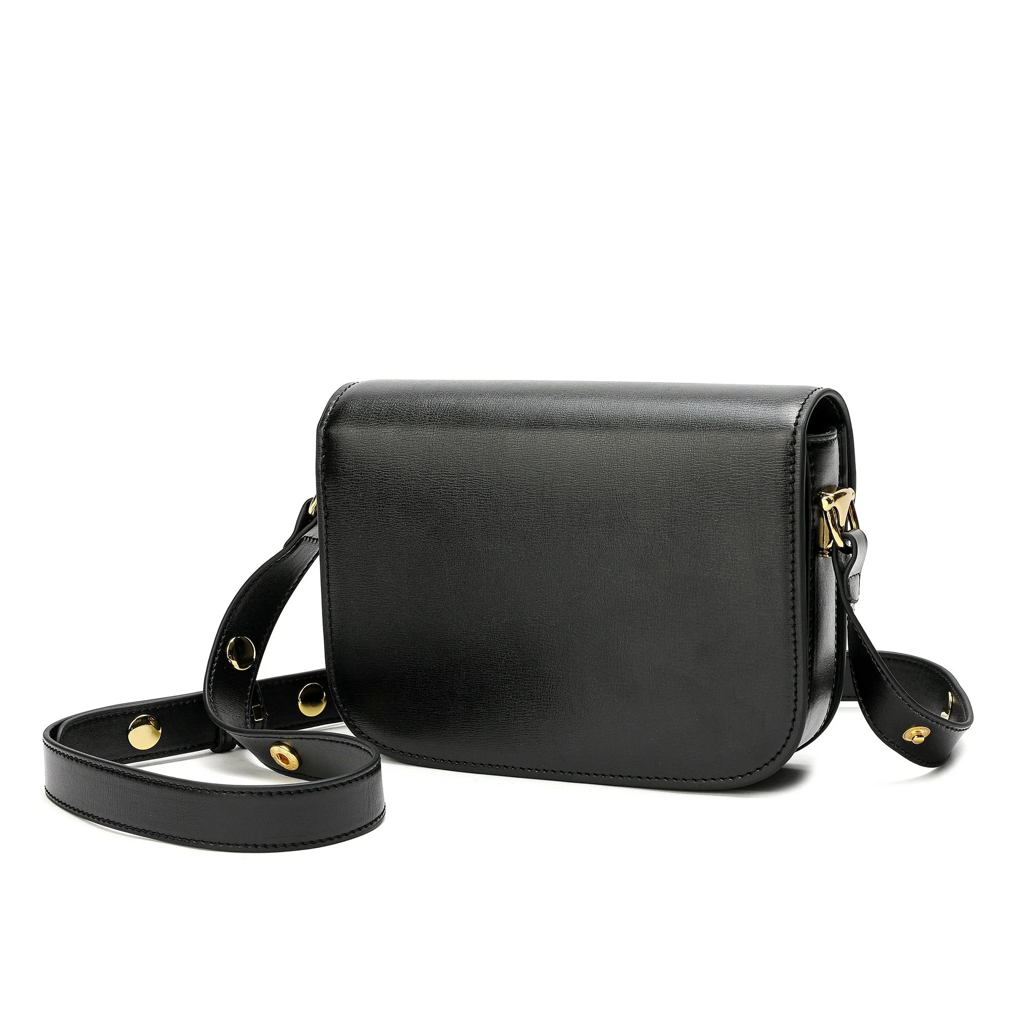 Tifanny & Fred Top-Grain Leather Foldover Messenger/Shoulder Bag