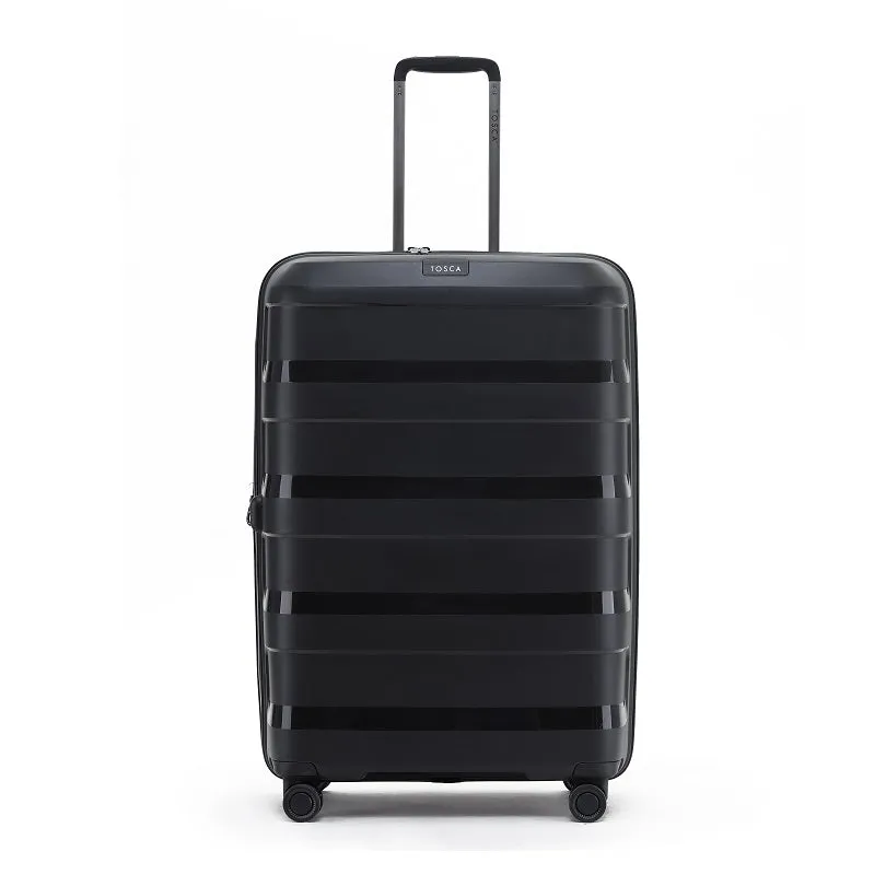 Tosca - Comet 29in Large 4 Wheel Hard Suitcase - Black