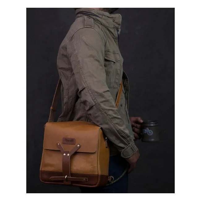 TRIP MACHINE MESSENGER BAG - TAN