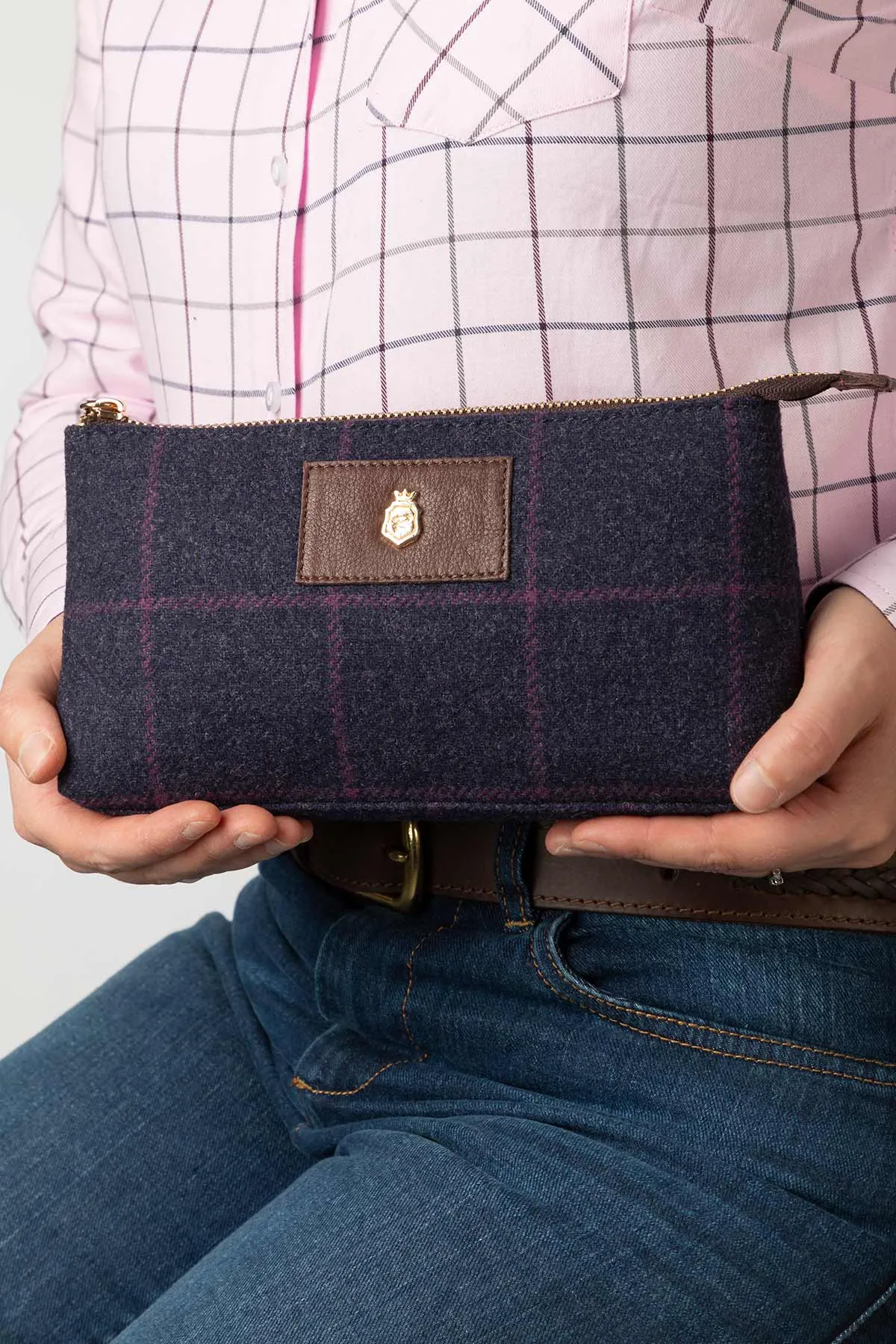 Tweed Makeup Pouch - Helmsley