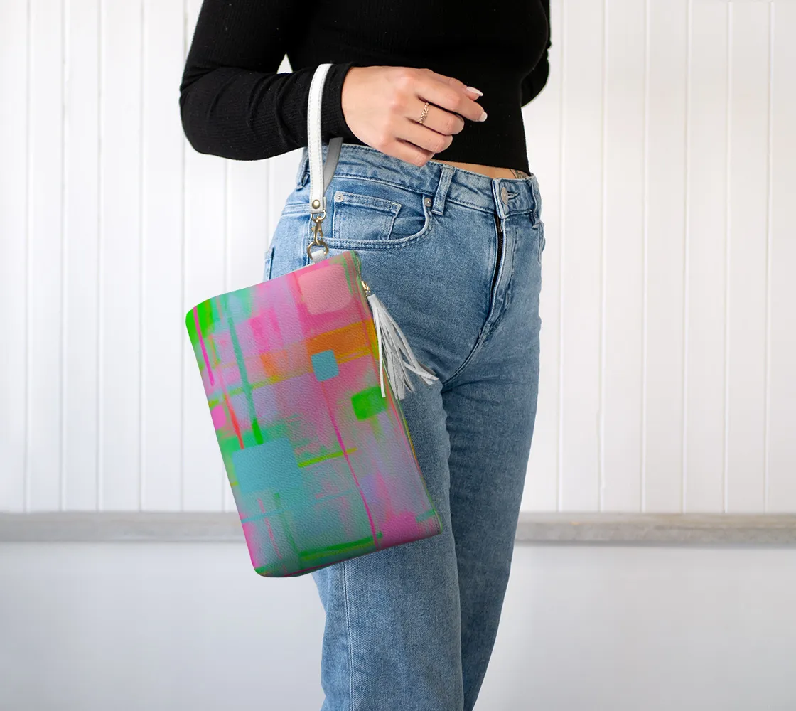 Vegan Leather Accessory Bag *Bright Side*