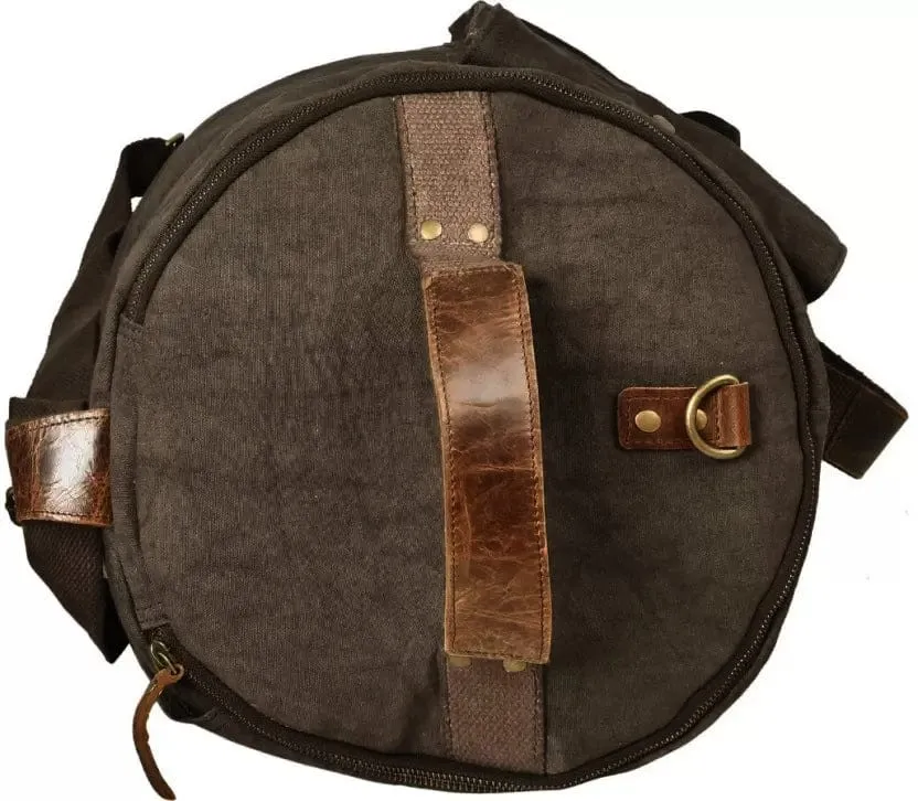 VINTAGE DUFFLE BAG - BROWN