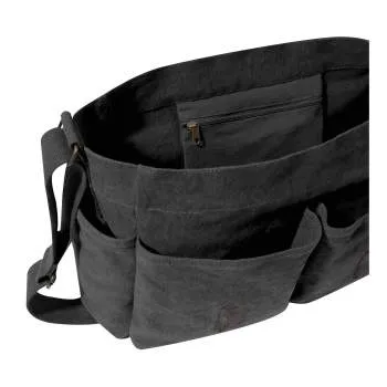 Vintage Style Unwashed Canvas Messenger Bag