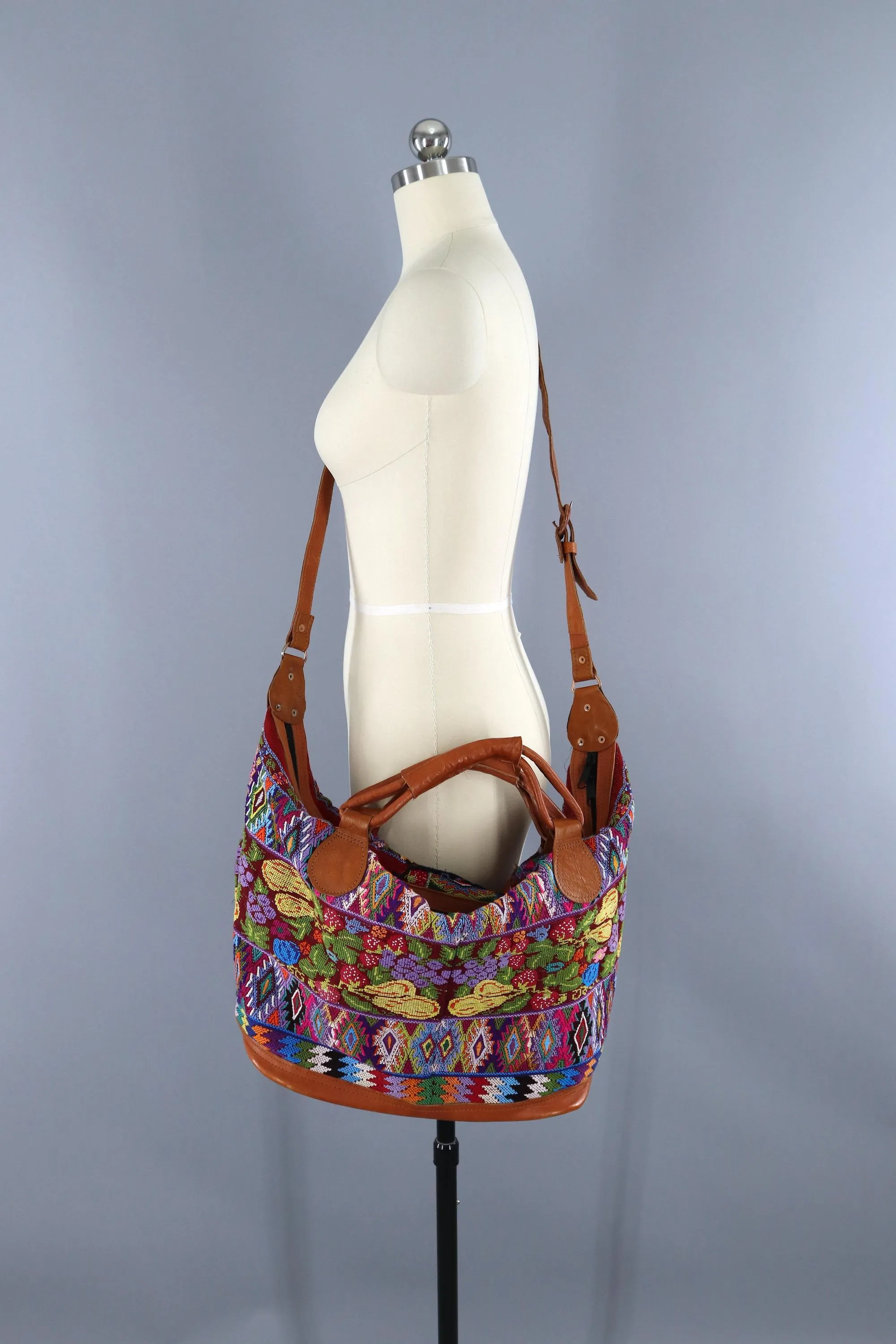 Vintage Tapestry Blanket Weekender Bag