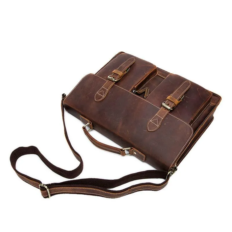 Washington Leather Messenger Bag