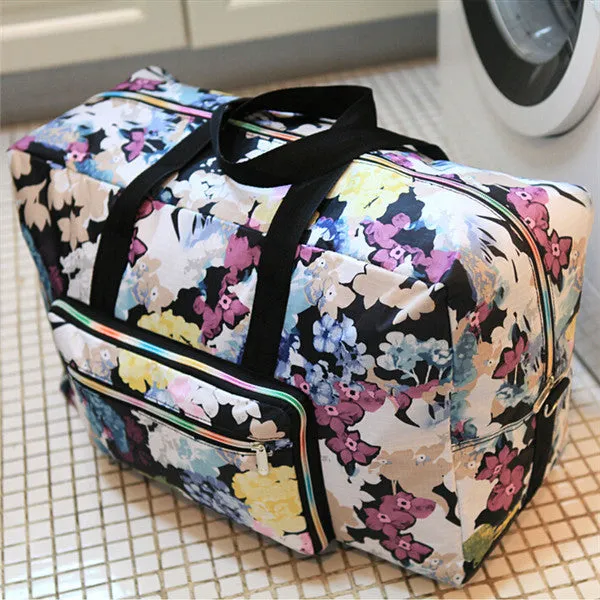 WEIJU 2017 New Folding Travel Bag Large Capacity Waterproof Printing Bags Portable Women's Tote Bag Travel Bags Women