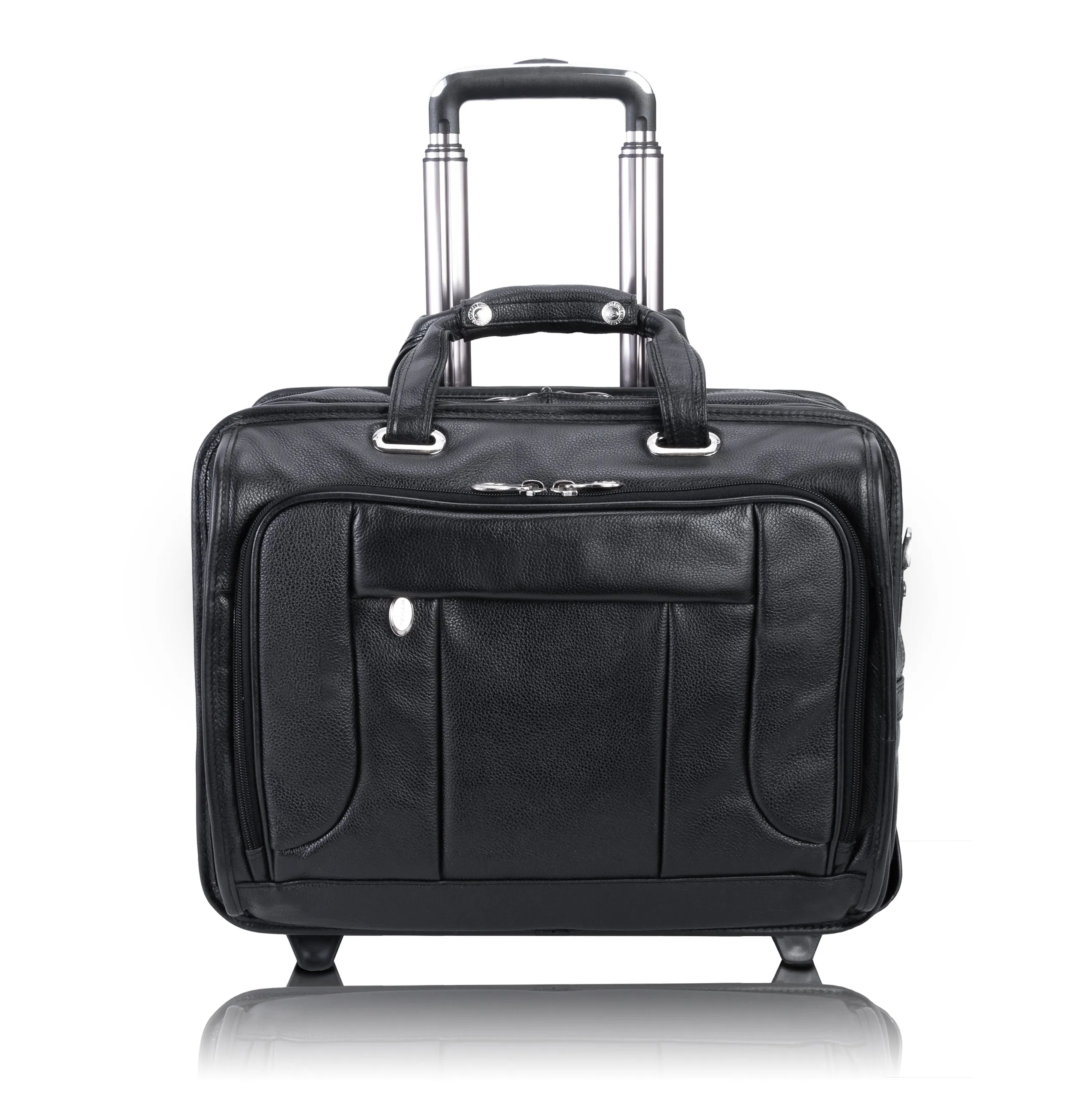 WEST TOWN | 17” Leather Detachable-Wheeled Laptop Case