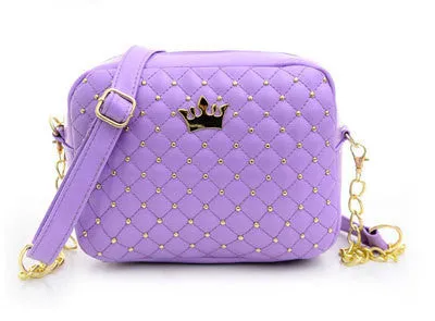 Women Fashion Rivet Chain Shoulder Bag