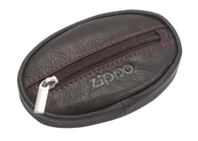 ZIPPO COIN PURSE MOCHA LEATHER